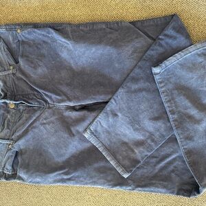 Free People Navy Corduroy Trousers